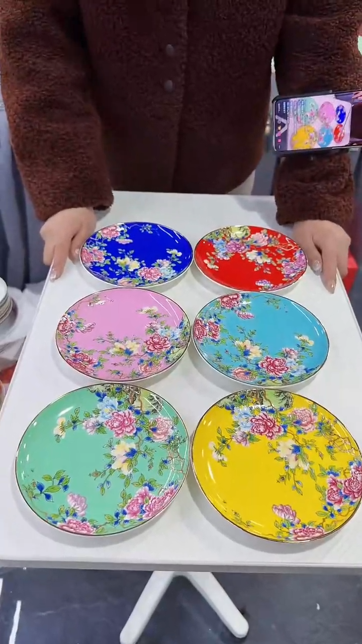 【闪购商品】瓷片6英寸骨碟6个景德镇陶瓷