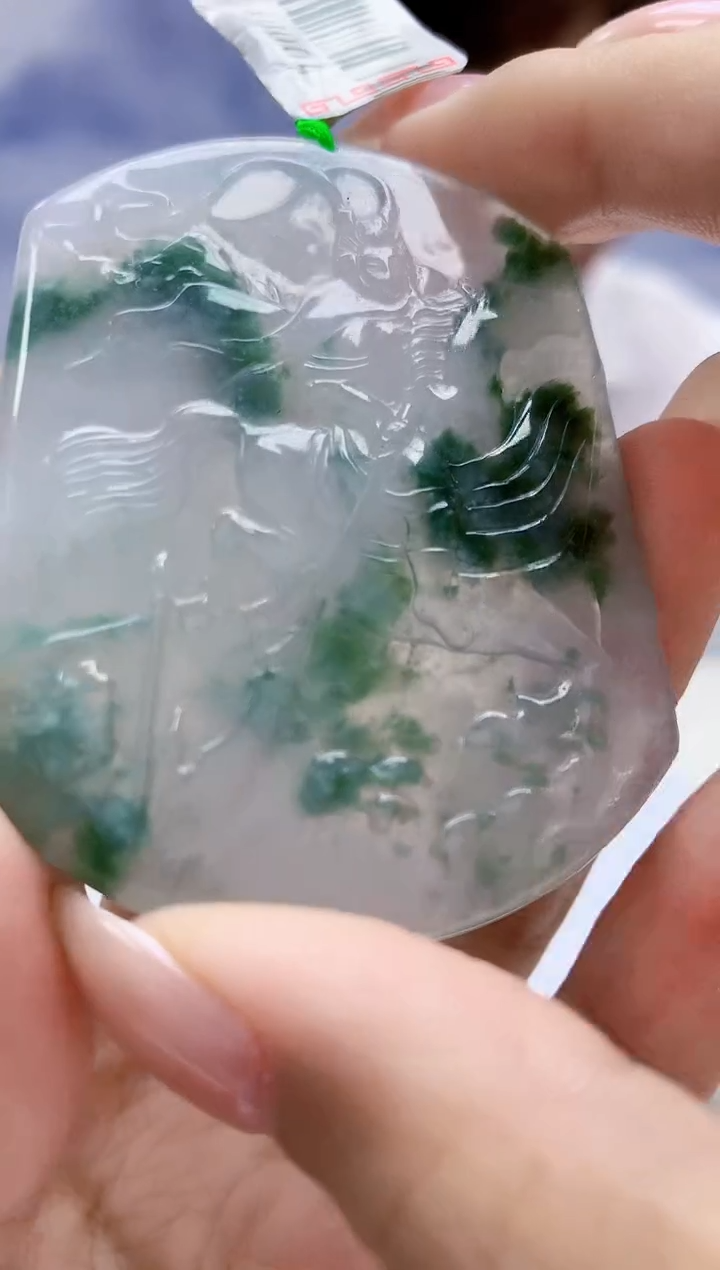 未镶嵌定制翡翠4868xx-毛货挂件57
