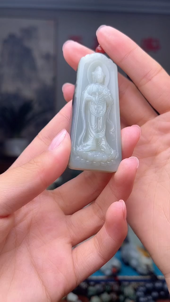 和田玉未镶嵌挂件1