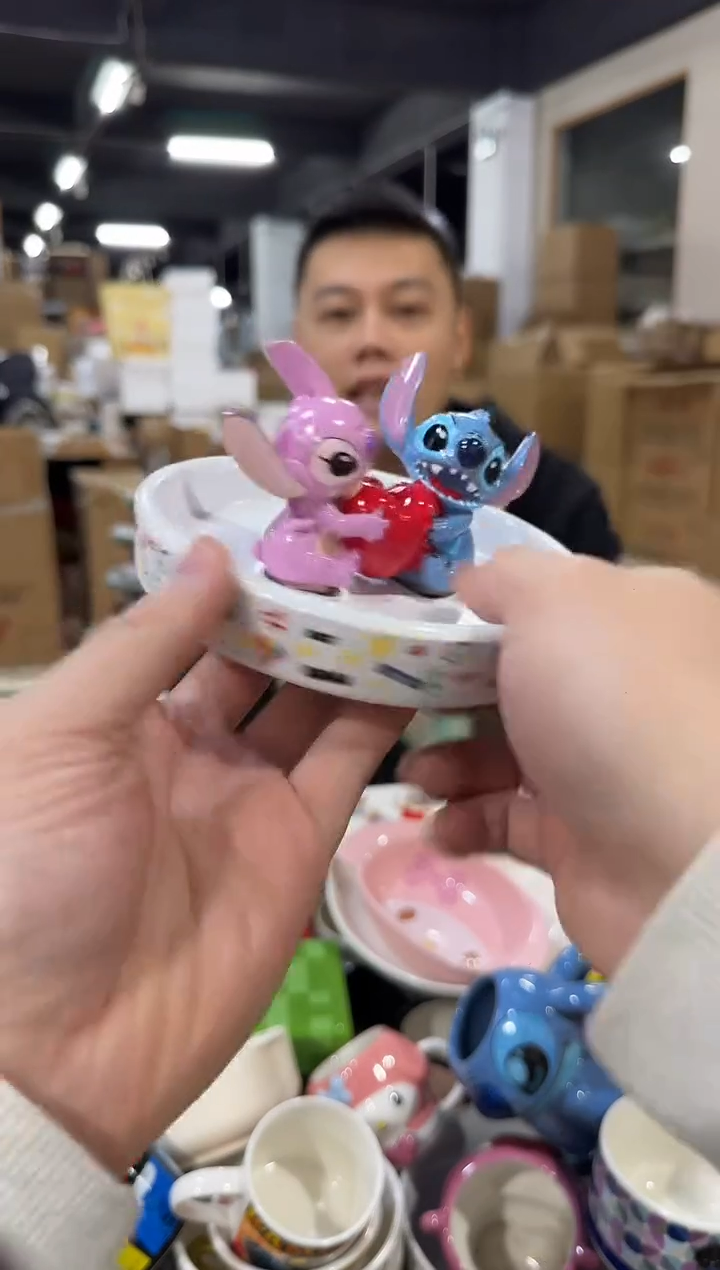 瓷片史迪仔安琪首饰盘