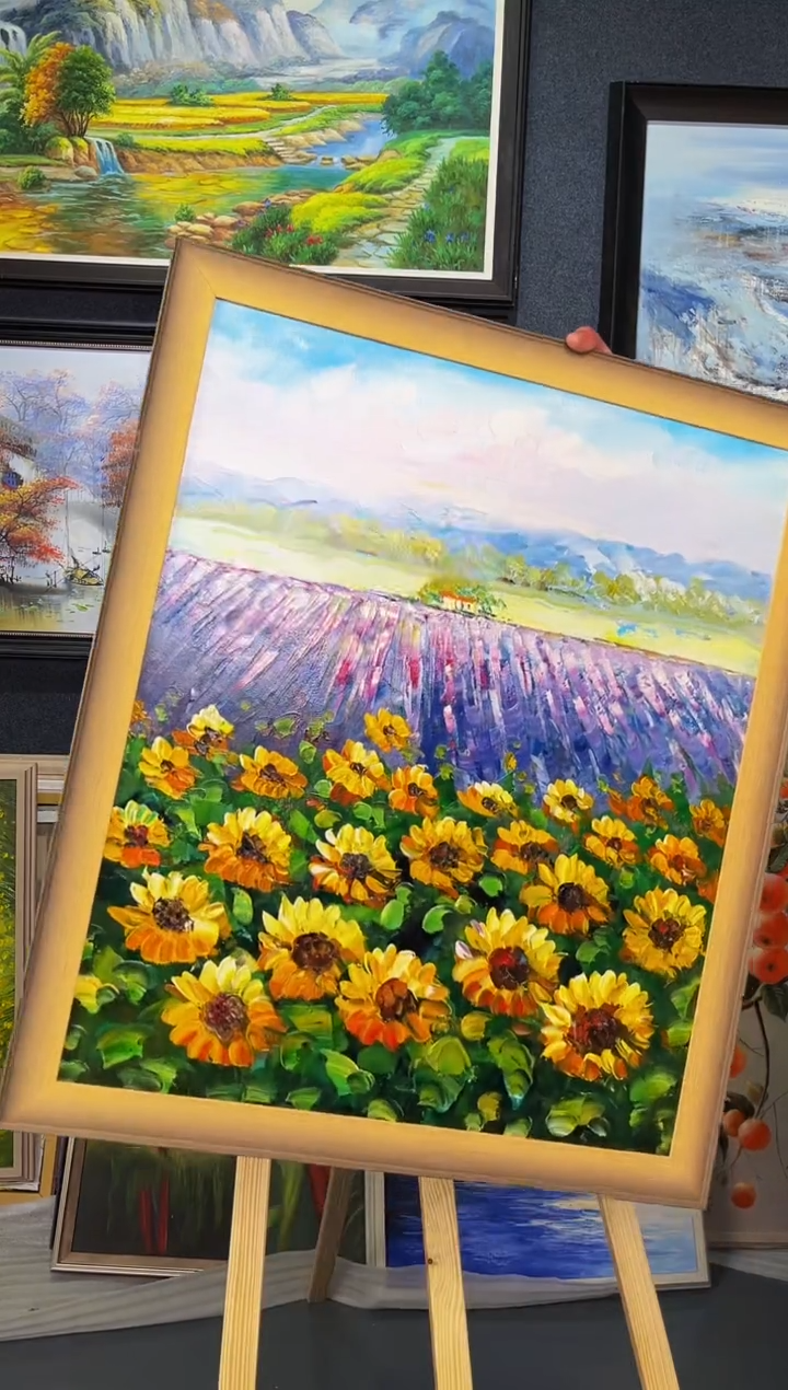 【闪购商品】油画112号 50*60 向日葵-手绘油画