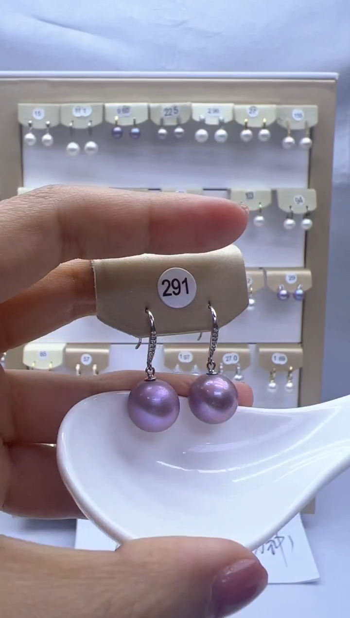 【闪购商品】淡水珍珠耳饰银S925镶嵌291