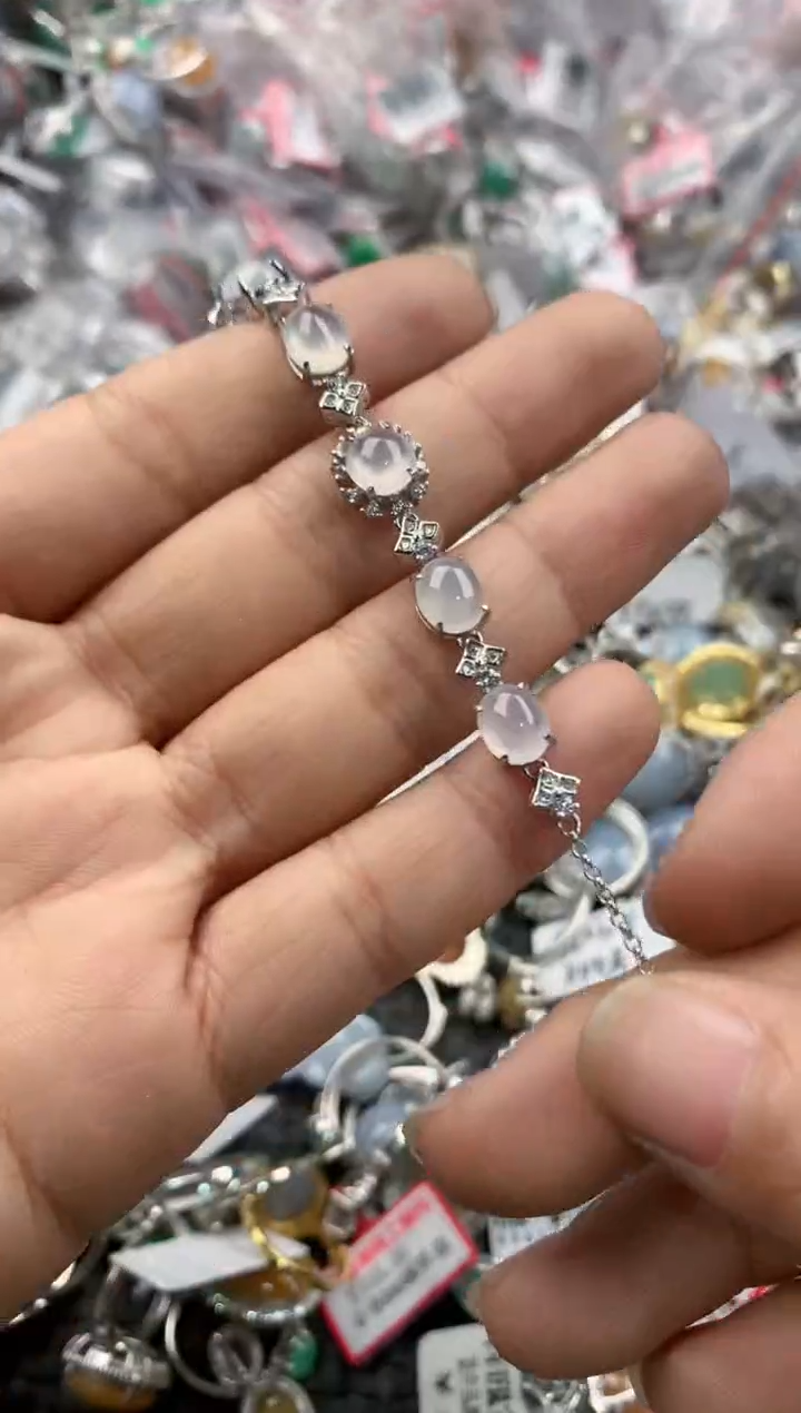 银S925镶嵌戒指翡翠3333----1