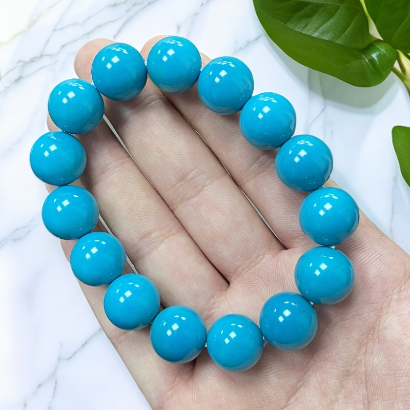 青花瓷玛瑙手串尺寸约14mm15颗