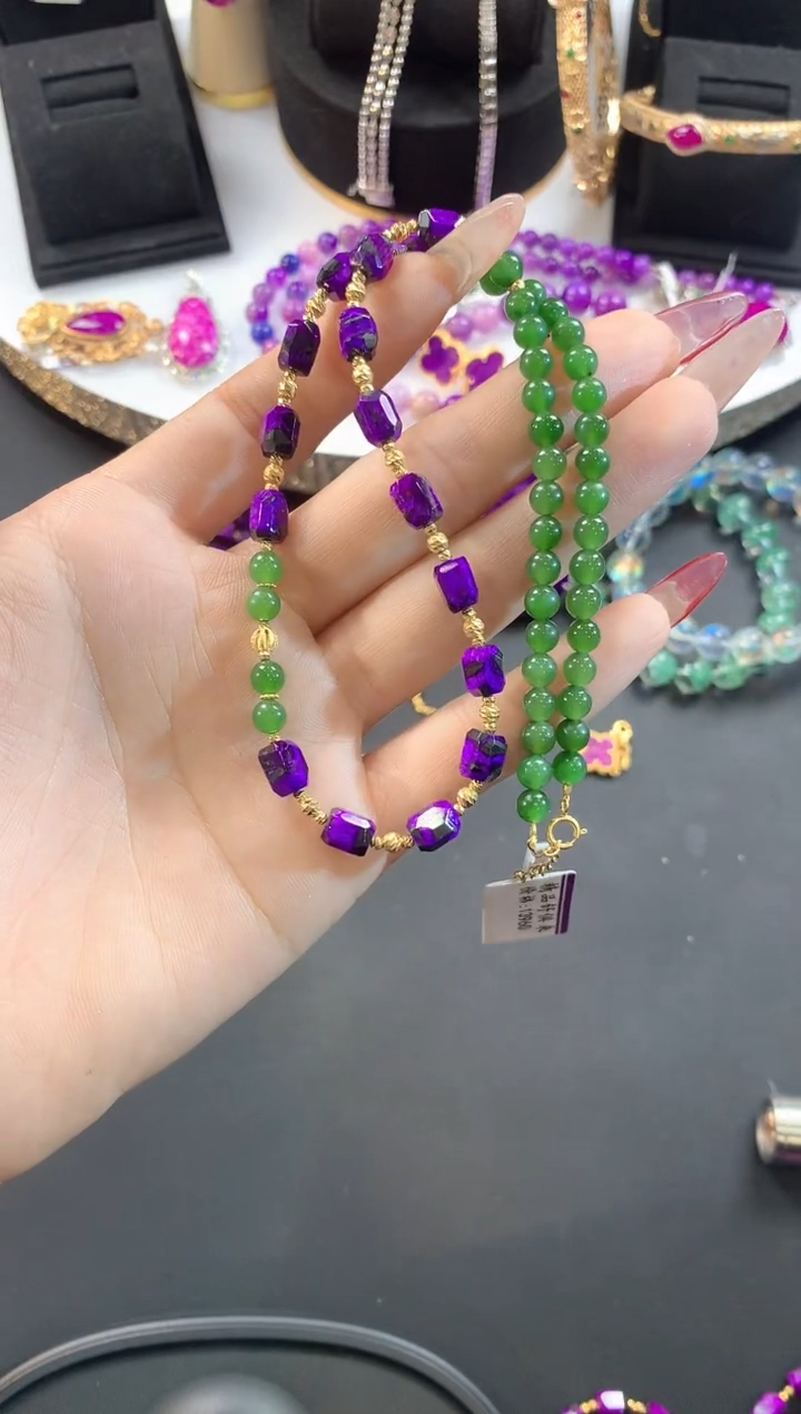 【闪购商品】苏纪石（舒俱来）.18K金镶嵌舒俱来项链