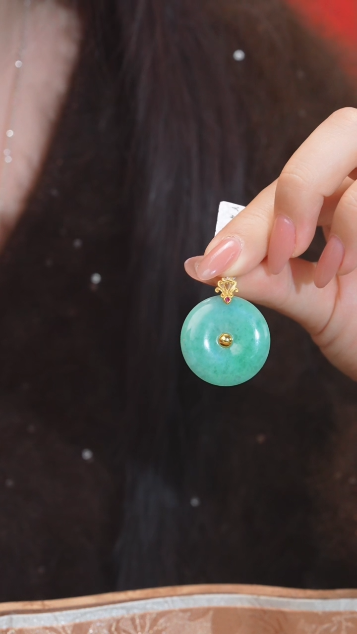 【闪购商品】翡翠吊坠(不含链)18K金镶嵌多样性发@@P9512