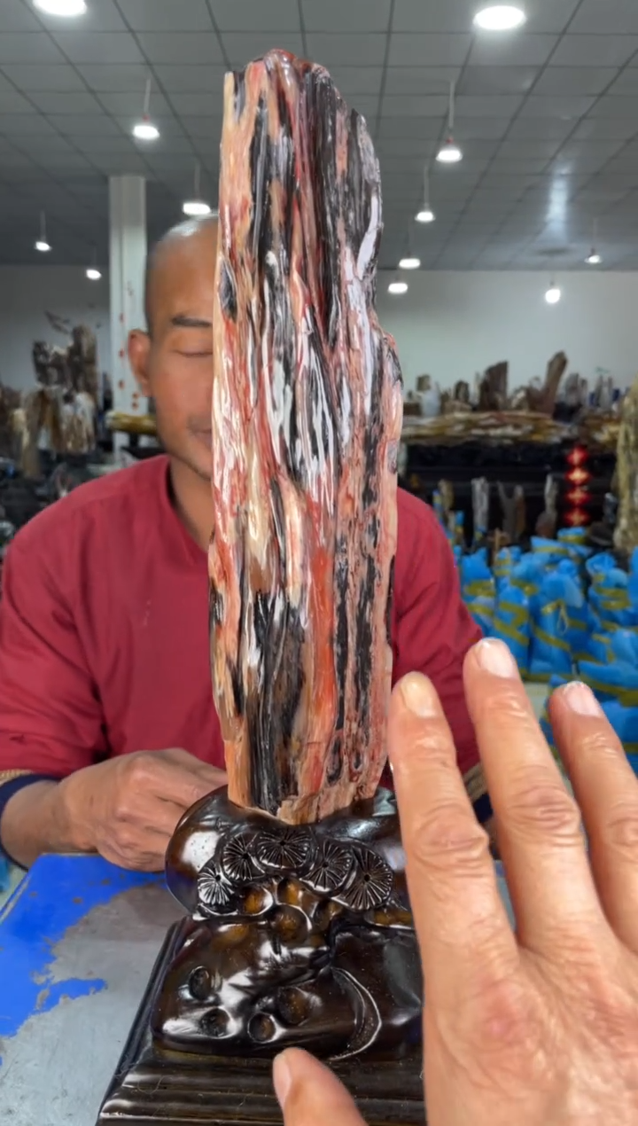 【闪购商品】硅化玉摆件未镶嵌13