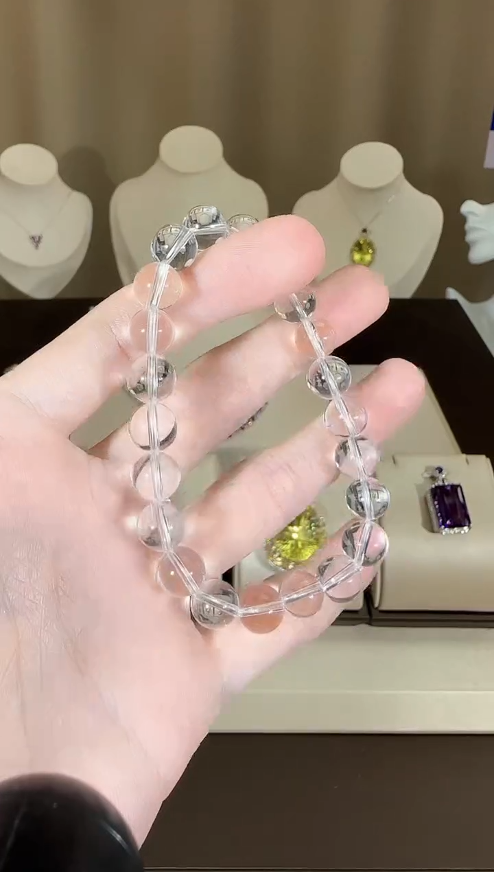 【闪购商品】水晶手串未镶嵌9mm白水晶