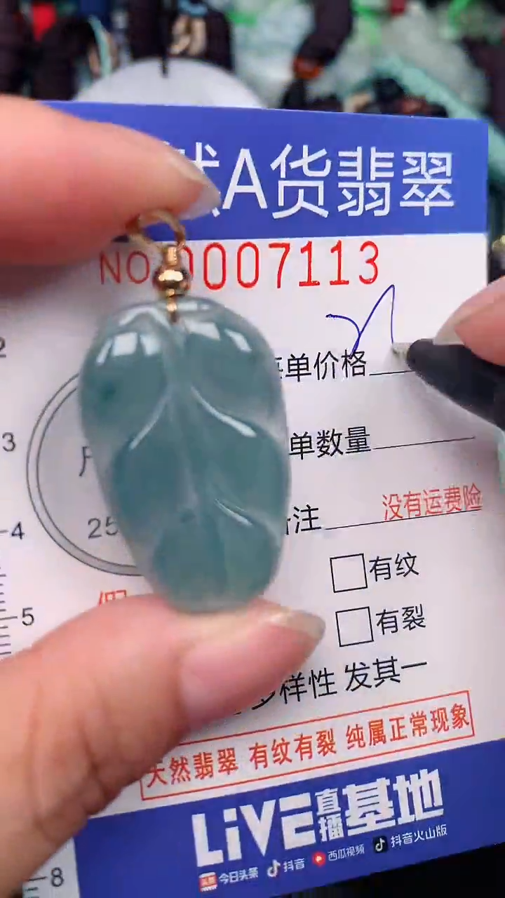 翡翠未镶嵌颈饰...0007113