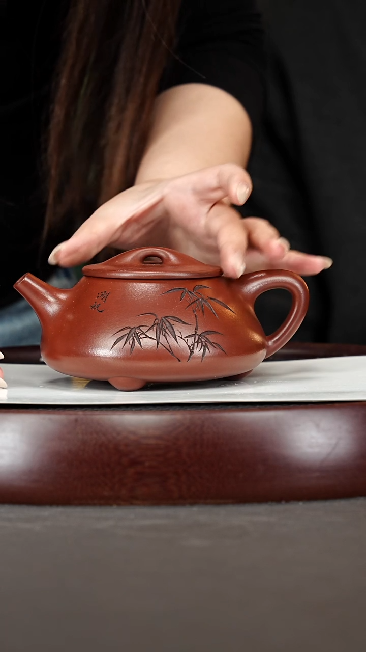 茶壶紫砂53GSZ相明石瓢 底槽清