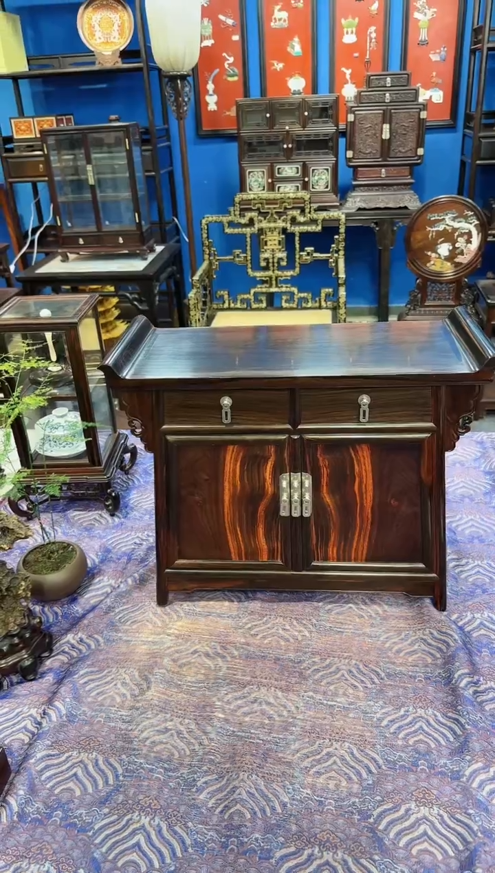 【闪购商品】红酸枝木类成套家具二联橱