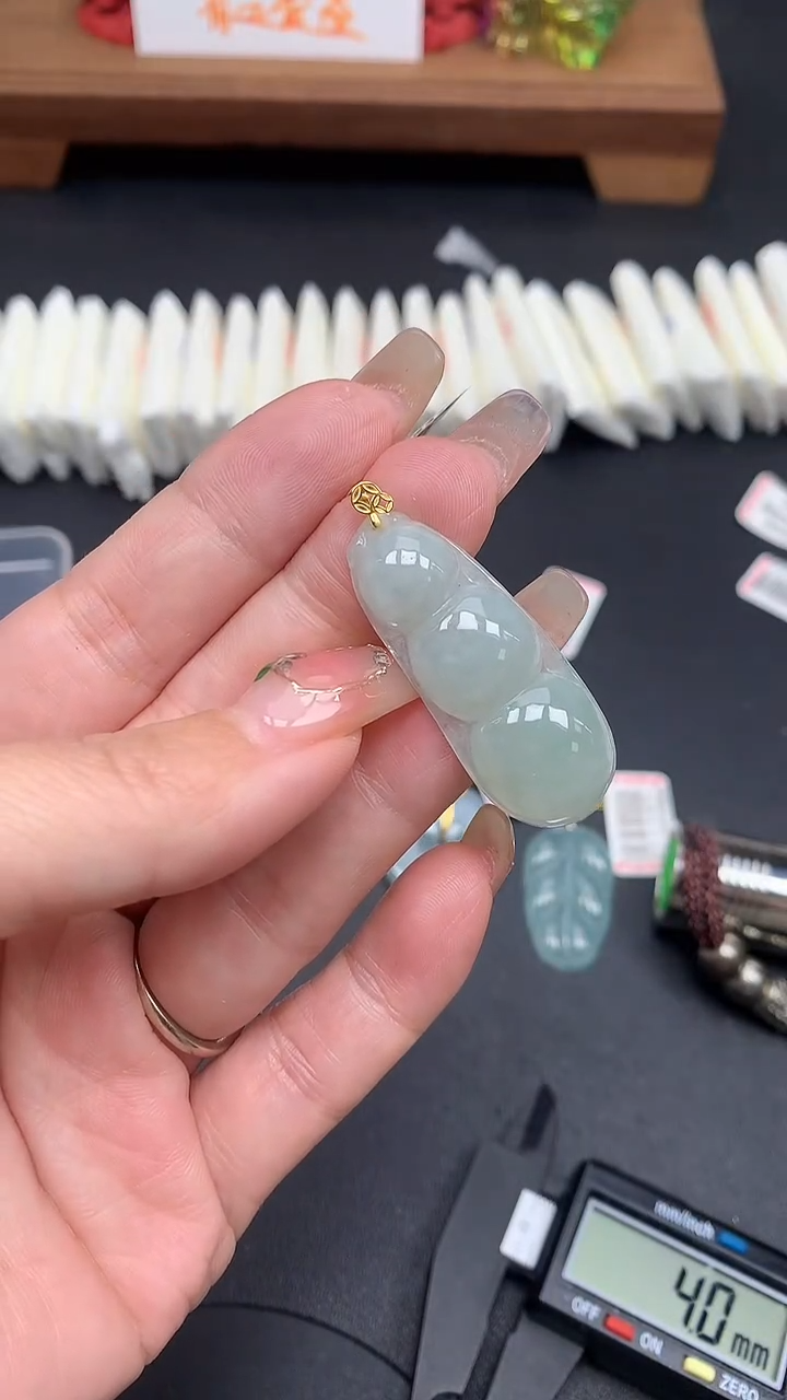 【闪购商品】翡翠吊坠(不含链)18K金镶嵌MS160327
