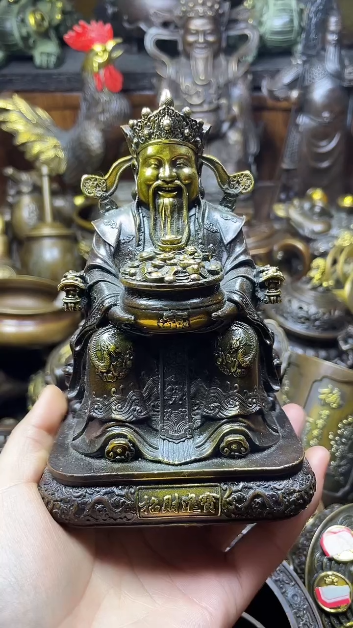 闪购链接，点击下单，有运费险，铜摆件