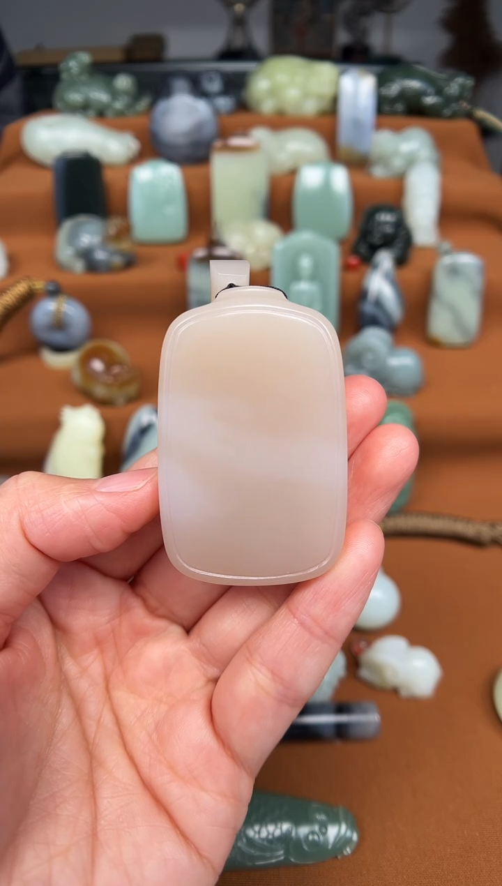 【闪购商品】和田玉颈饰未镶嵌平安牌