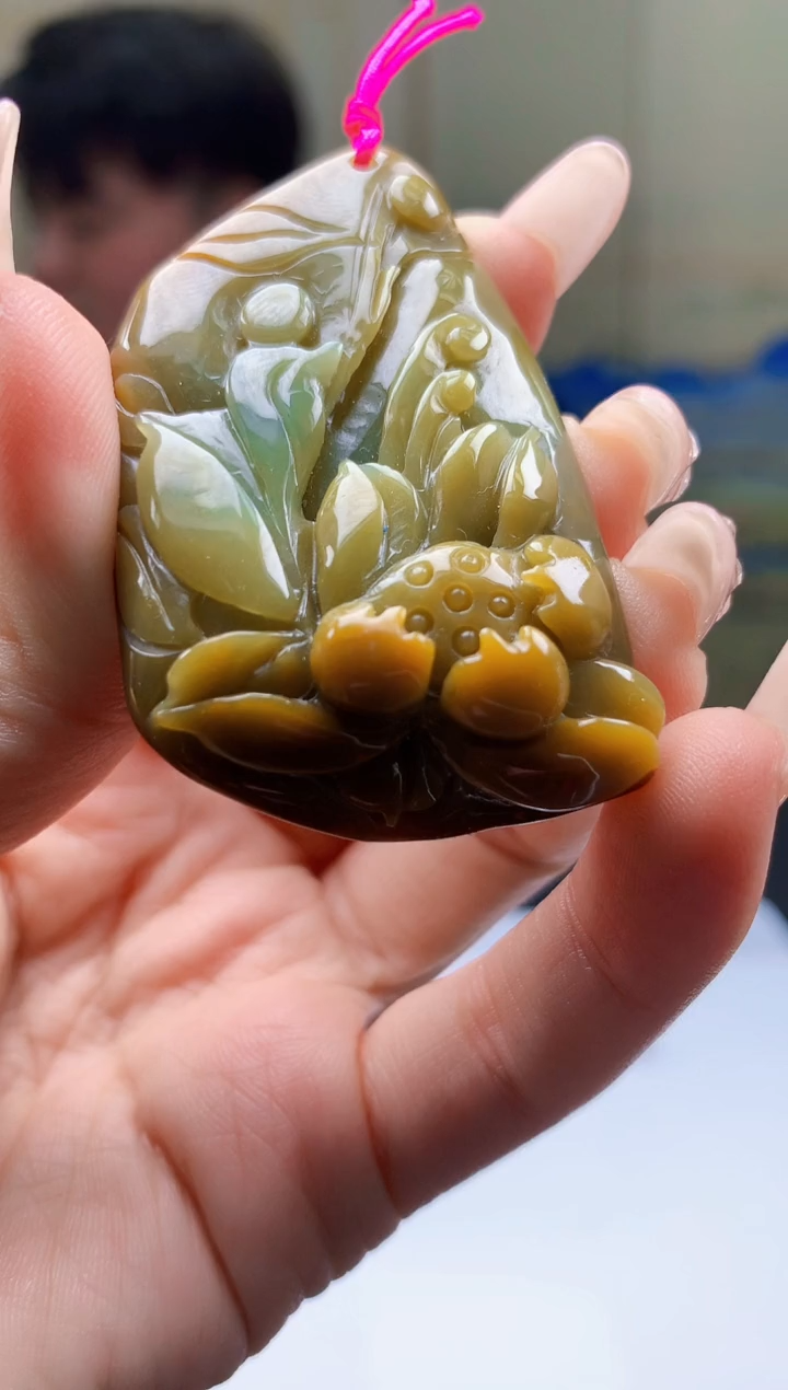【闪购商品】定制翡翠未镶嵌5060ty-毛货挂件136