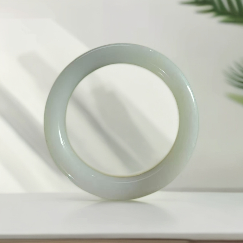 【童总福利】未镶嵌多样性发其一和田玉羊脂白手镯＋羊脂白平安扣  3