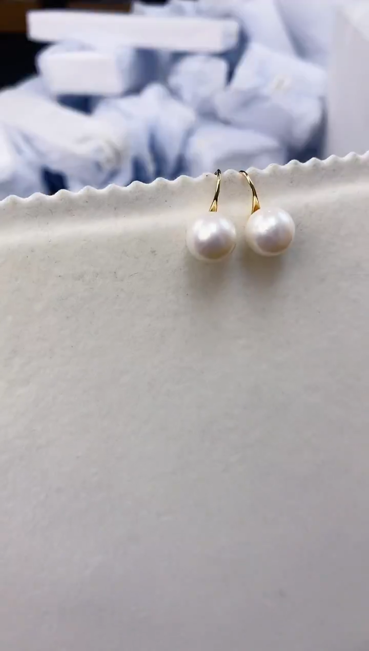 未镶嵌耳饰淡水珍珠ed1033