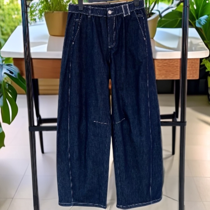 水淼2026春高腰显瘦牛仔香蕉裤2312