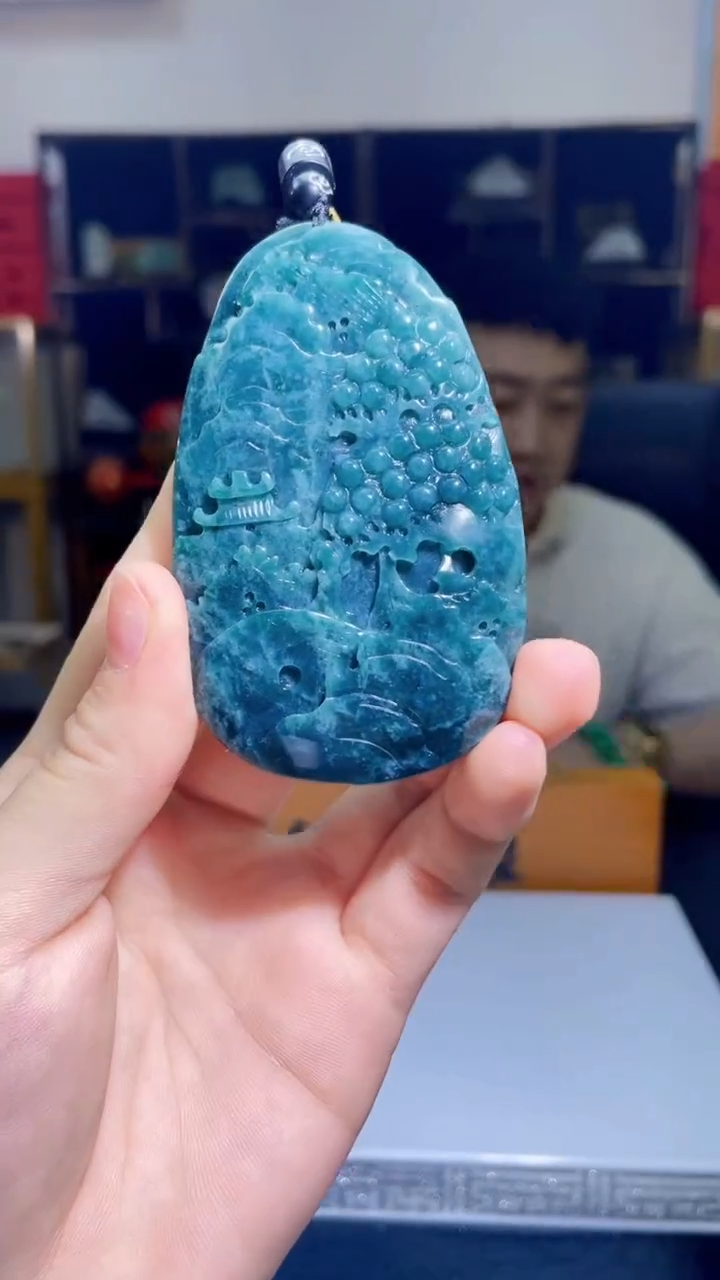 翡翠未镶嵌吊坠(不含链)S14