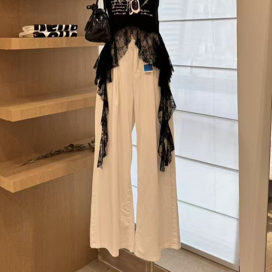 【人气选手】阔腿裤高腰显瘦宽松直筒裤百搭休闲-9156-3