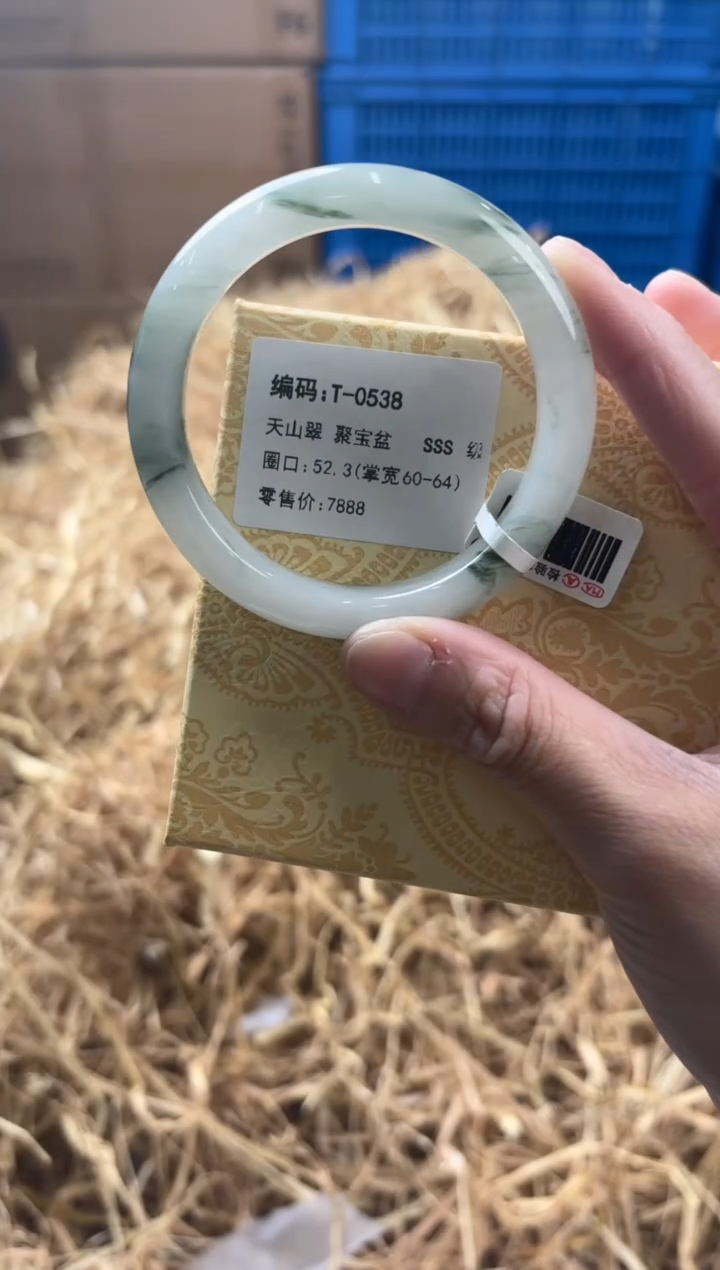 未镶嵌手镯石英质玉T-0538
