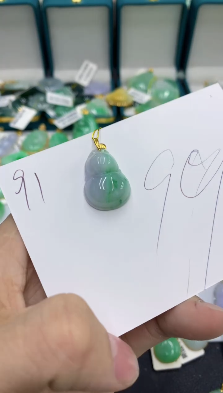 【闪购商品】翡翠颈饰18K金镶嵌号链接11111