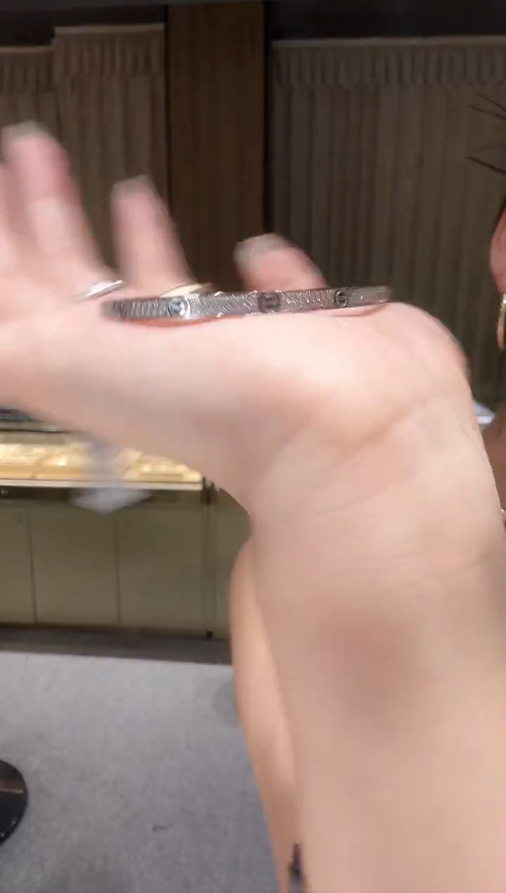 铂Pt950镶嵌手镯钻石AY0334-PT-
