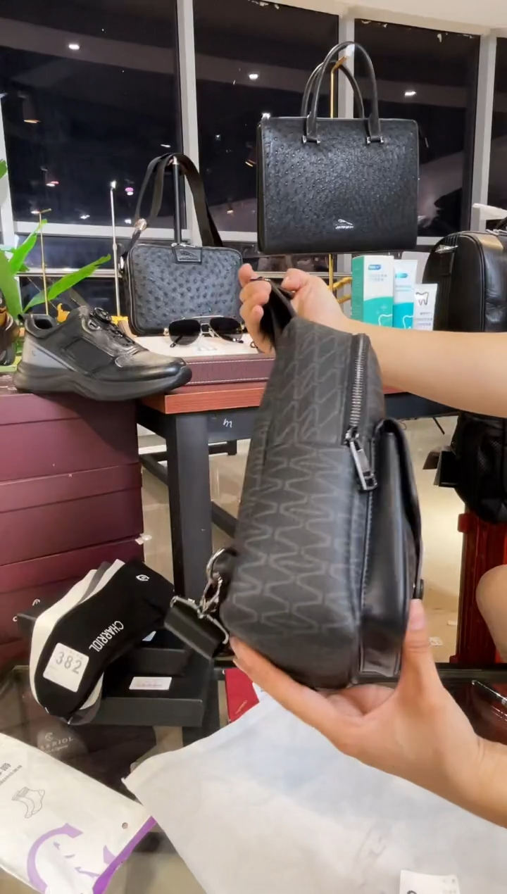 牛皮（革）韩爵绅士包包皮具436