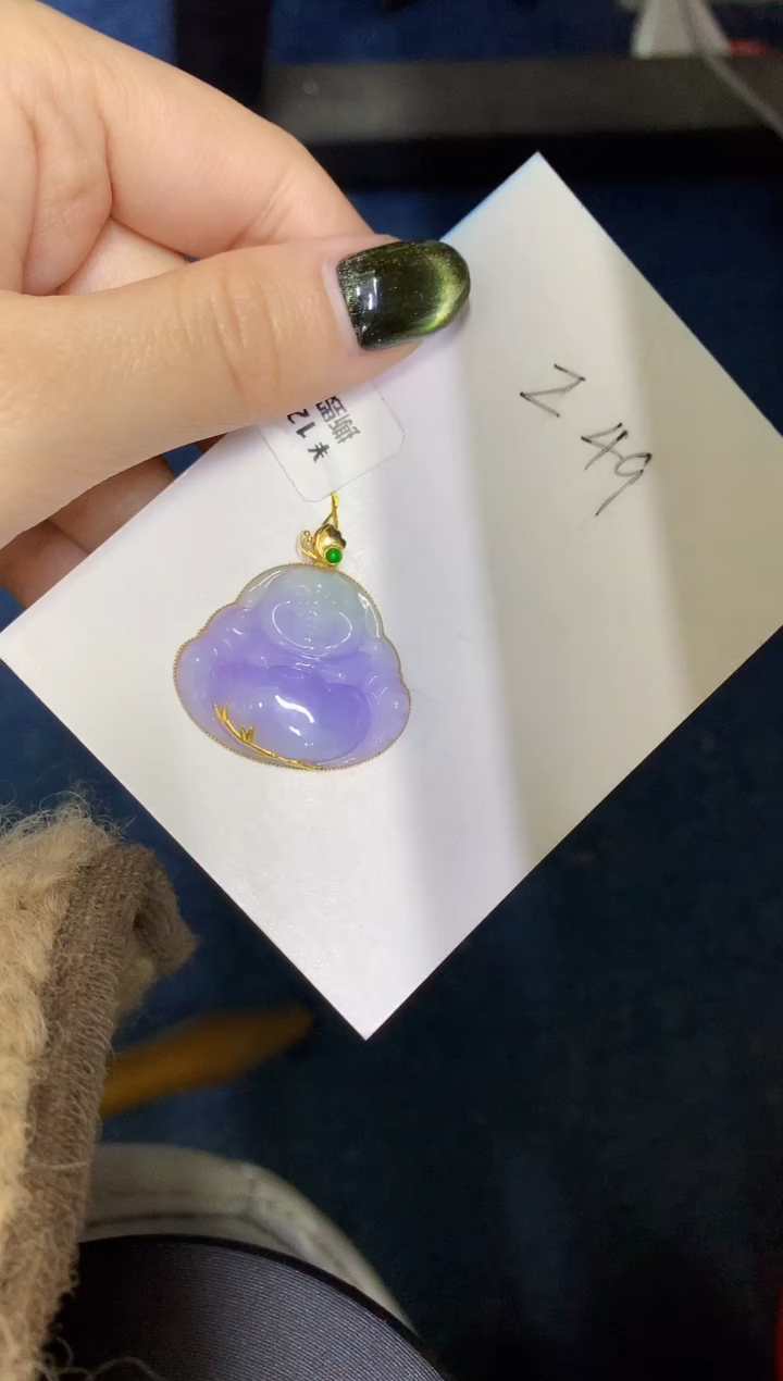 【闪购商品】翡翠颈饰18K金镶嵌000000000