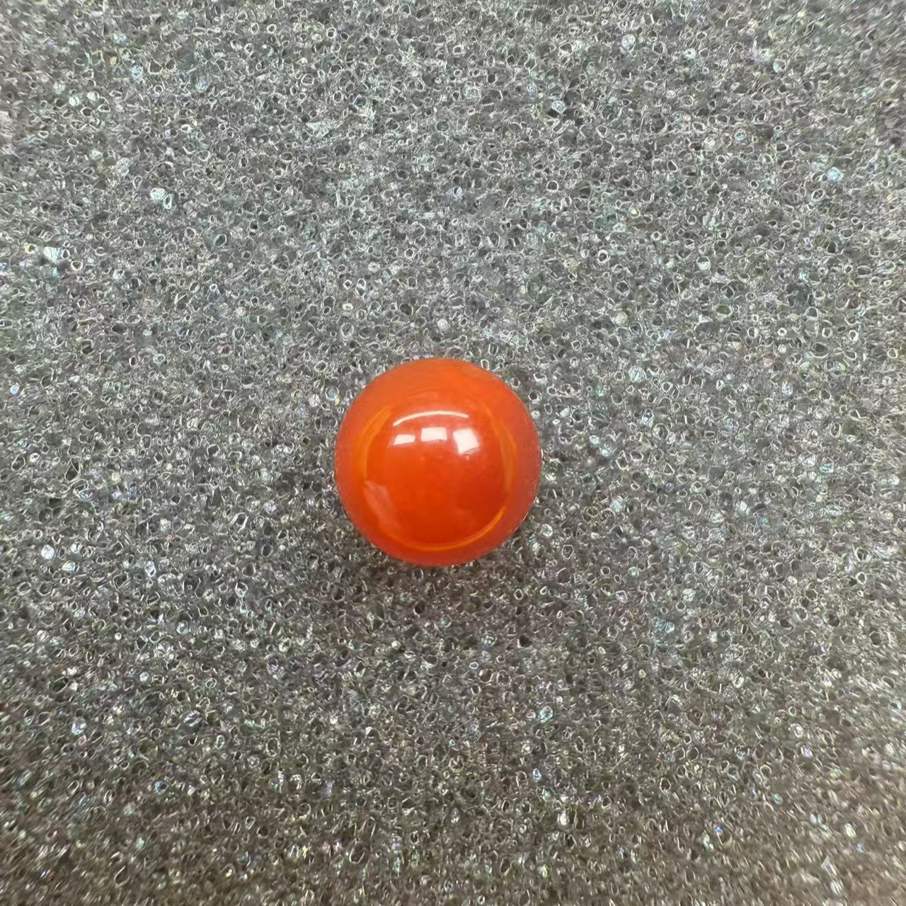  天然原矿南红玛瑙圆珠卡14m单珠多样性发货