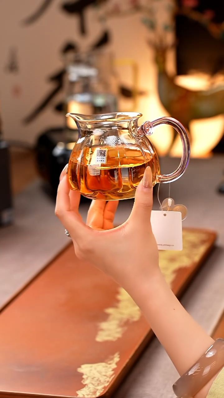 禾器/晶彩莲君茶海/浅粉