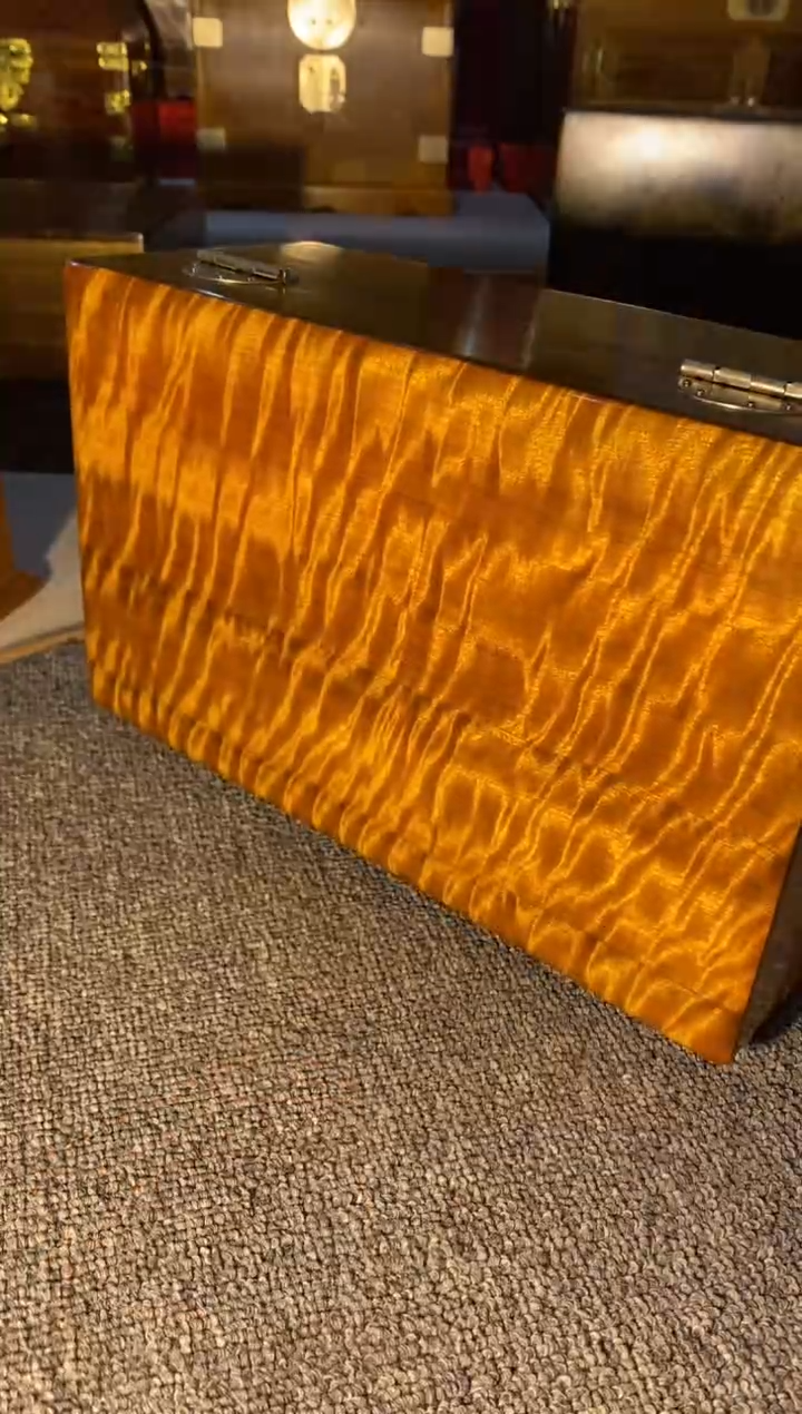 【闪购商品】金丝楠木艺金丝楠首饰盒F24