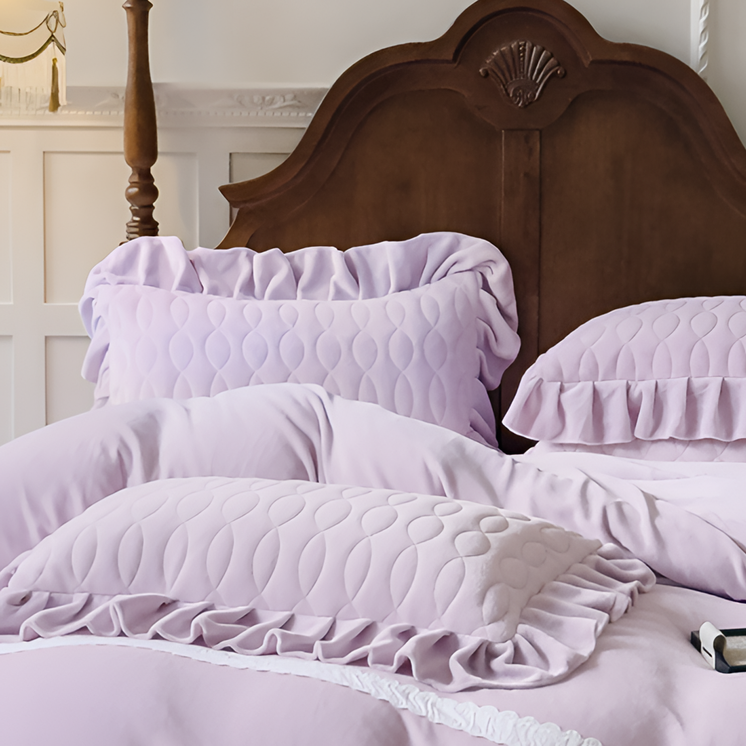 【诗蕊枕套】公主风加绒加厚绗缝枕套一对！！！