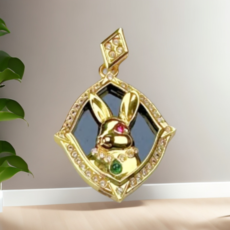 （七夕专享）18k经典百搭兔子小姐百搭款吊坠