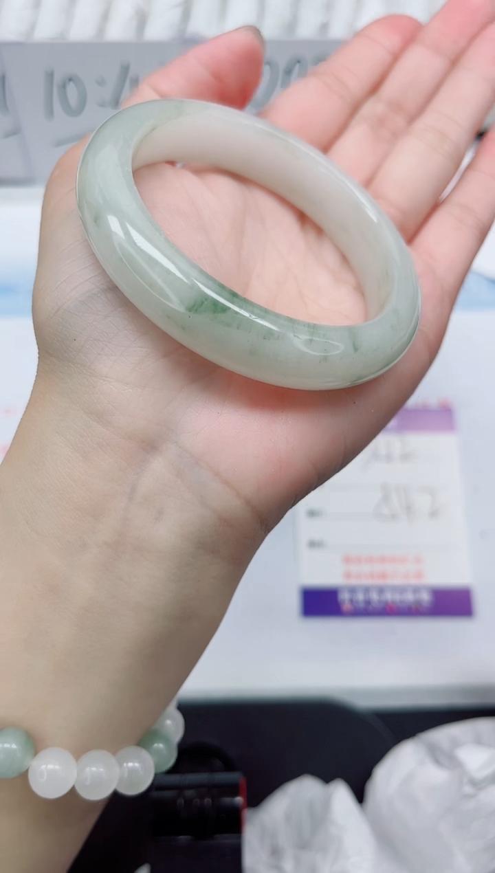 【闪购商品】石英质玉手镯未镶嵌342#54.2