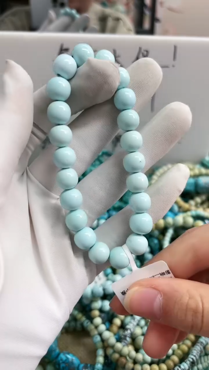 【闪购商品】绿松石珠宝奇石未镶嵌9mm+