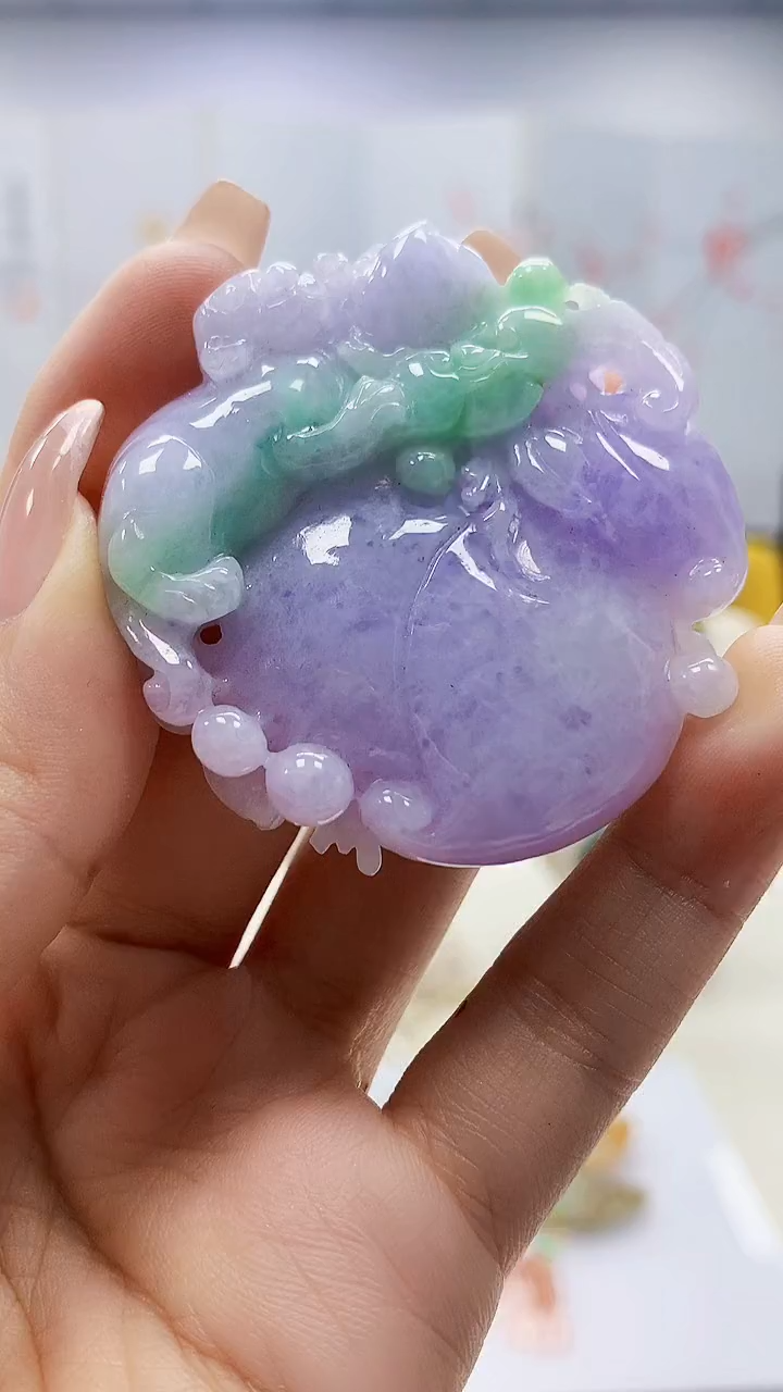 未镶嵌定制翡翠3495ty-毛货挂件24