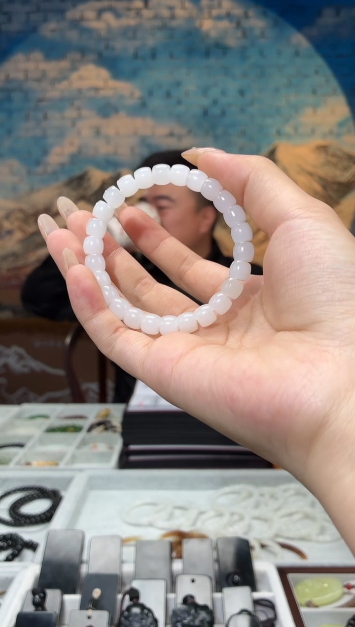 未镶嵌手串和田玉天泰7-8直