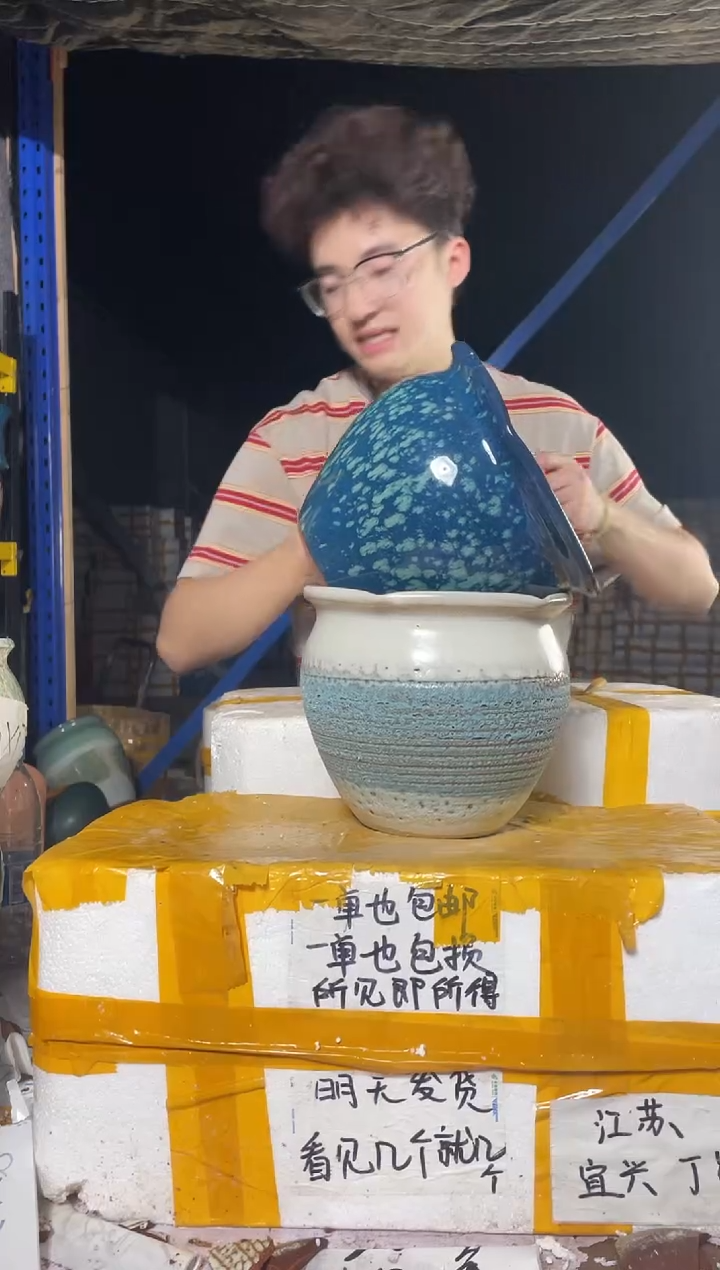 紫砂花盆紫砂花盆宜兴紫砂粗陶20*18