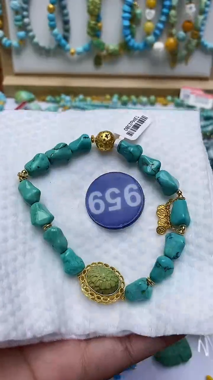 【闪购商品】绿松石手链未镶嵌959