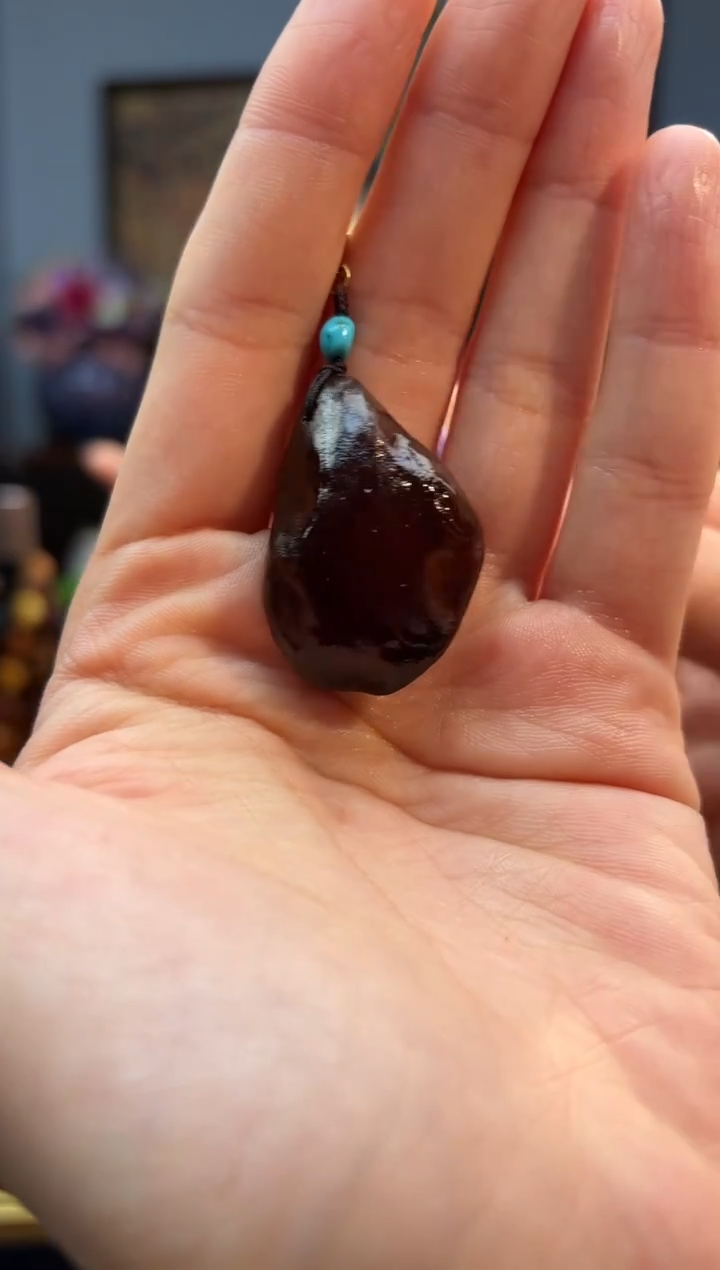 琥珀颈饰未镶嵌包挂