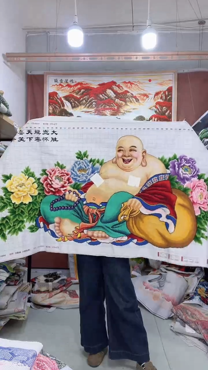 棉笑口常开弥勒佛   