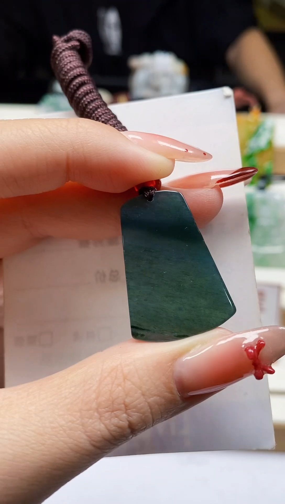 颈饰未镶嵌翡翠翡翠A货