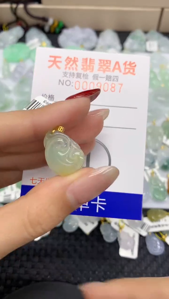 【闪购商品】翡翠颈饰18K金镶嵌11111111111