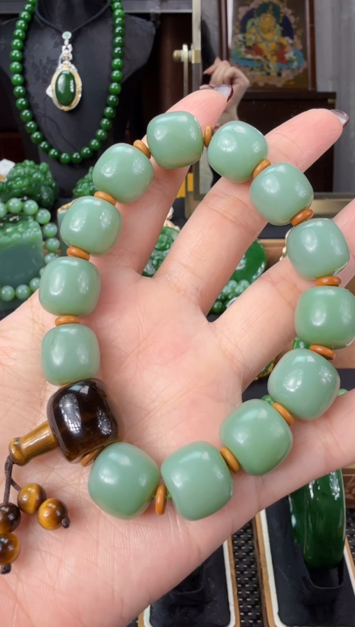 【闪购商品】和田玉（碧玉）手串未镶嵌 