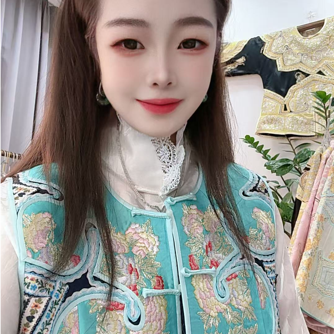 绣裳花原创设计苏绣桑蚕丝重工刺绣气质国风新中式百搭时尚上衣