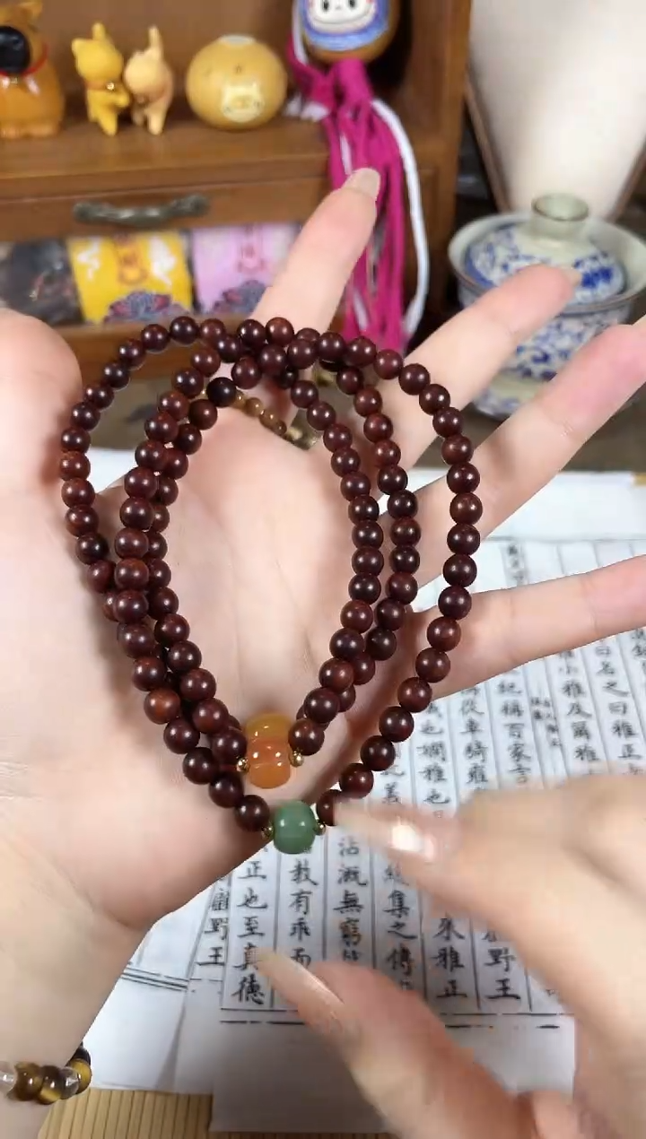 非洲檀香手串/手链菩提木质玉石手串/多发性其一/不带盒子