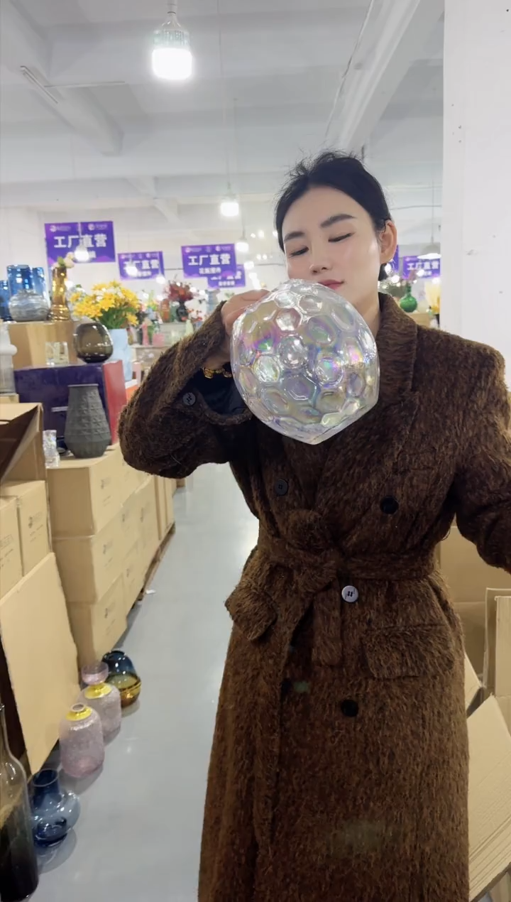 【闪购商品】无铅玻璃UU外贸花瓶微瑕-4E11