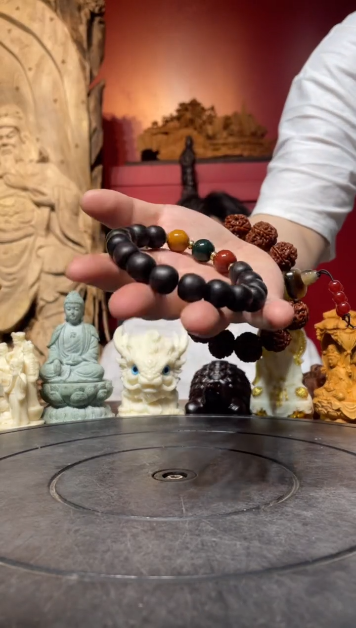 风车木（黑檀木）无事牌(直播推荐)     