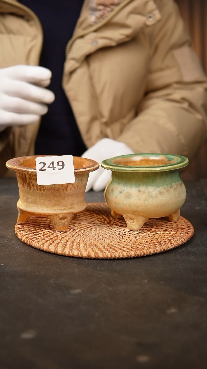 【闪购商品】瓷片249泥泥手工花盆口7